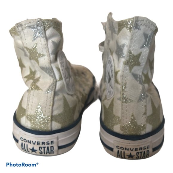 CONVERSE Kids Glitter Stars High Tops 13 - Picture 5 of 7